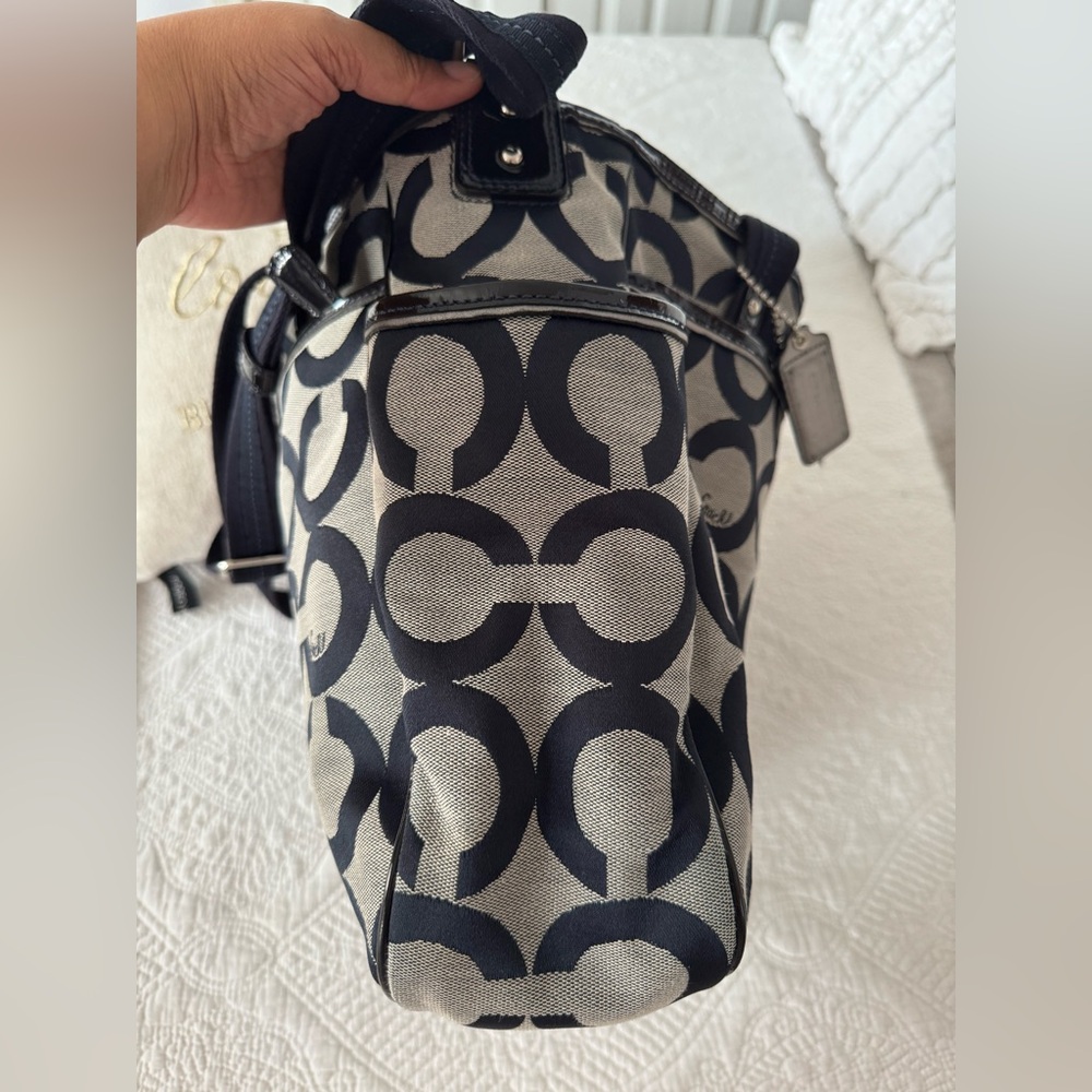 Coach Dark Blue and Gray diapers bag - Picture 5 of 16